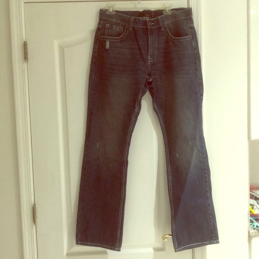 Jean co.  34x32 blue faded skinny leg jean nwot